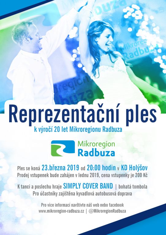 Reprezentační ples k výročí 20 let Mikroregionu Radbuza
