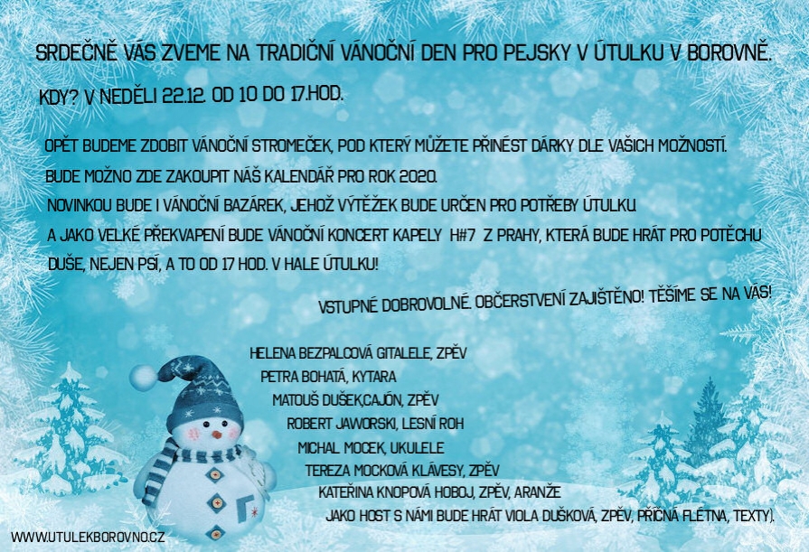 Vánoční den pro pejsky v Borovně